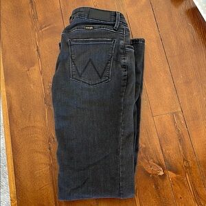 Wrangler Black flare Jeans with Signature Stitching